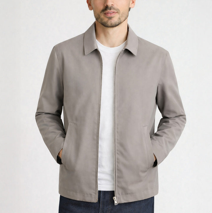 Grant - Strukturierte Jacke mit Reißverschluss