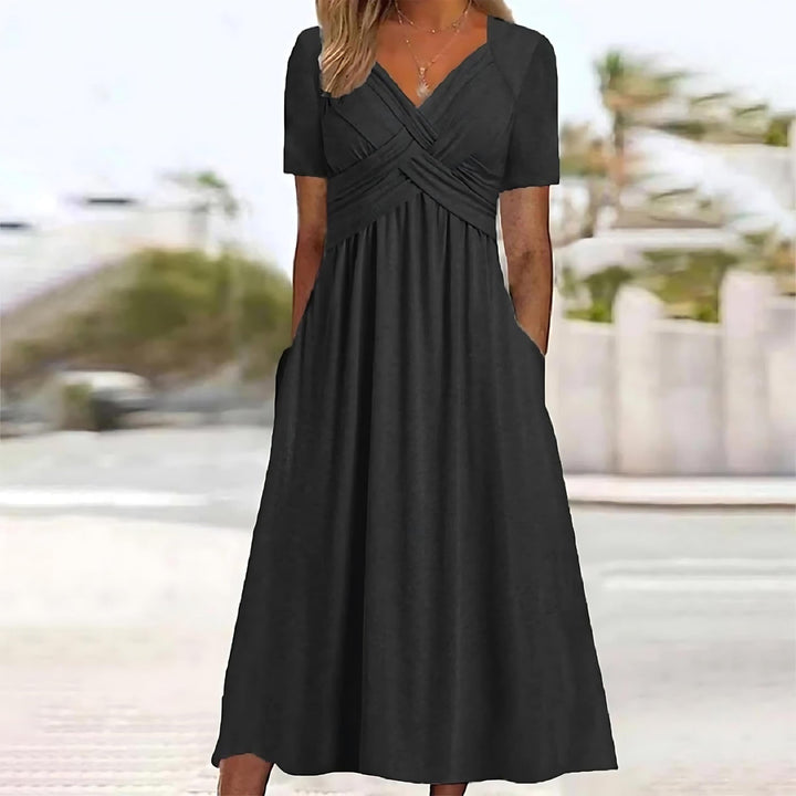 Payton - Soft-Touch-A-Linien-Midikleid