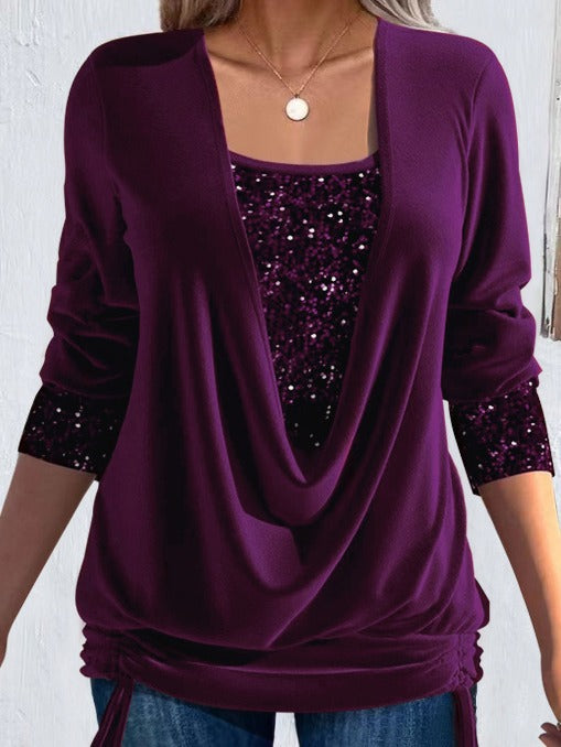 Ariellea - Soft-Touch-Bluse mit Drapierung