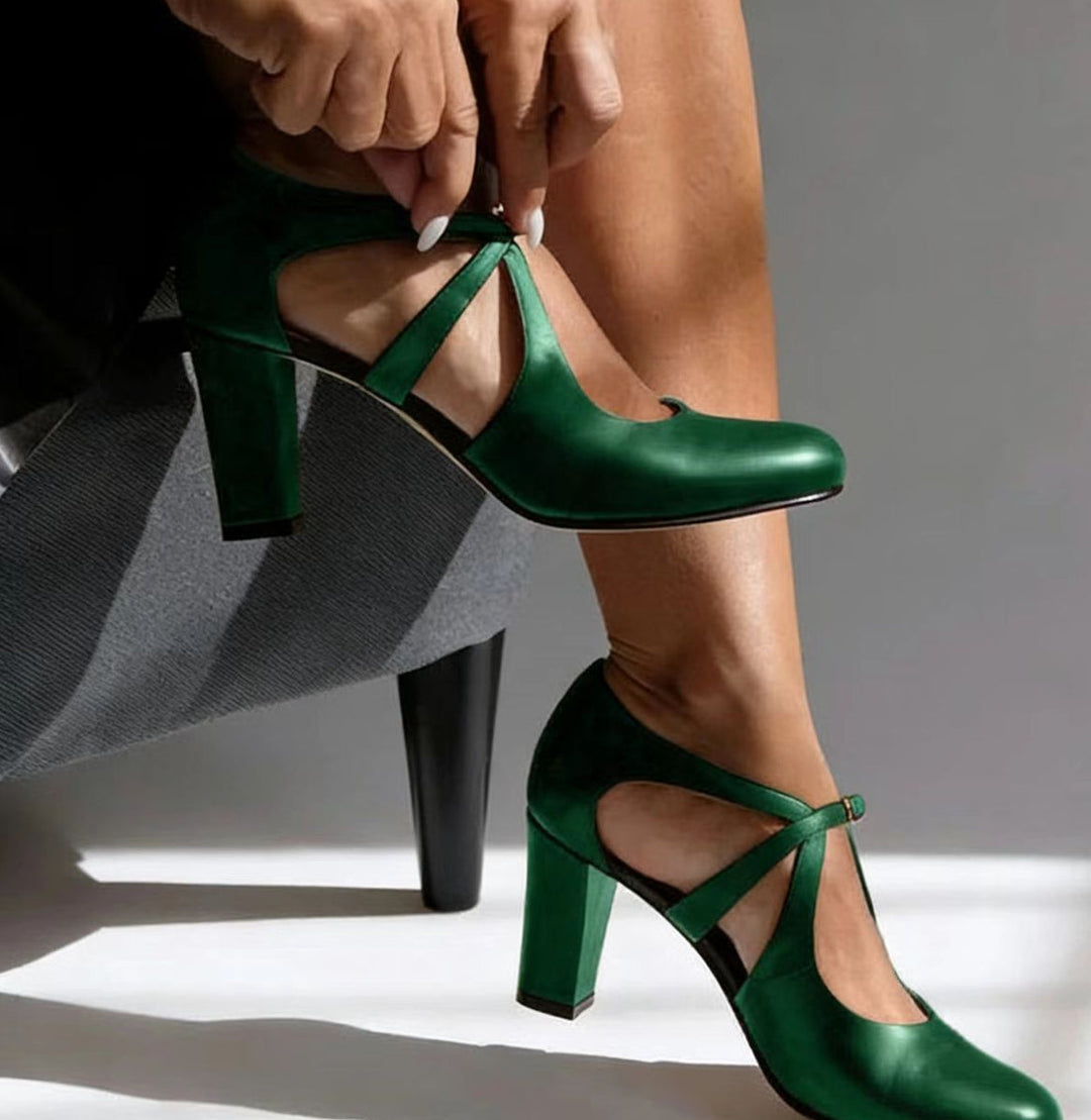 Elspeth - Gepolsterte Blockabsatz-Schuhe