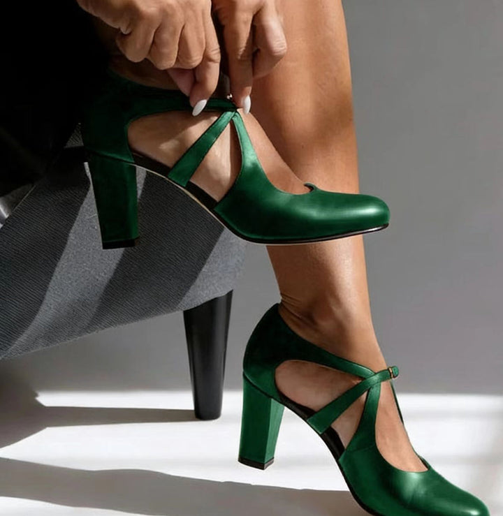 Elspeth - Gepolsterte Blockabsatz-Schuhe