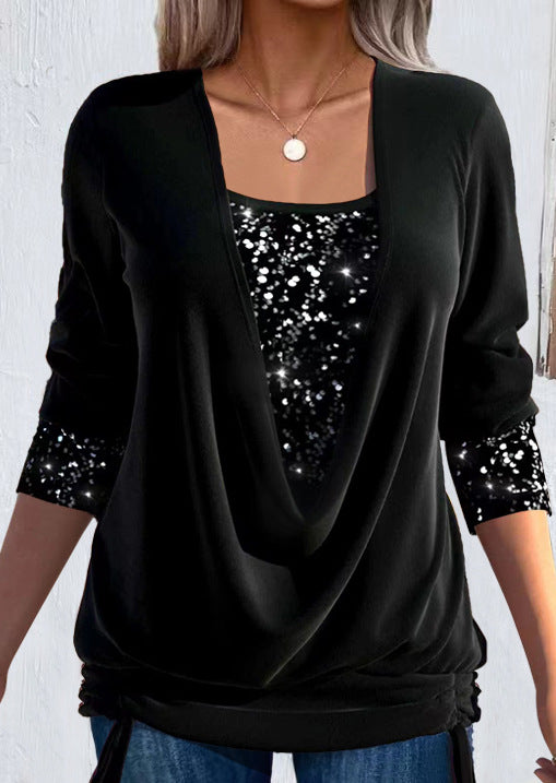 Ariellea - Soft-Touch-Bluse mit Drapierung