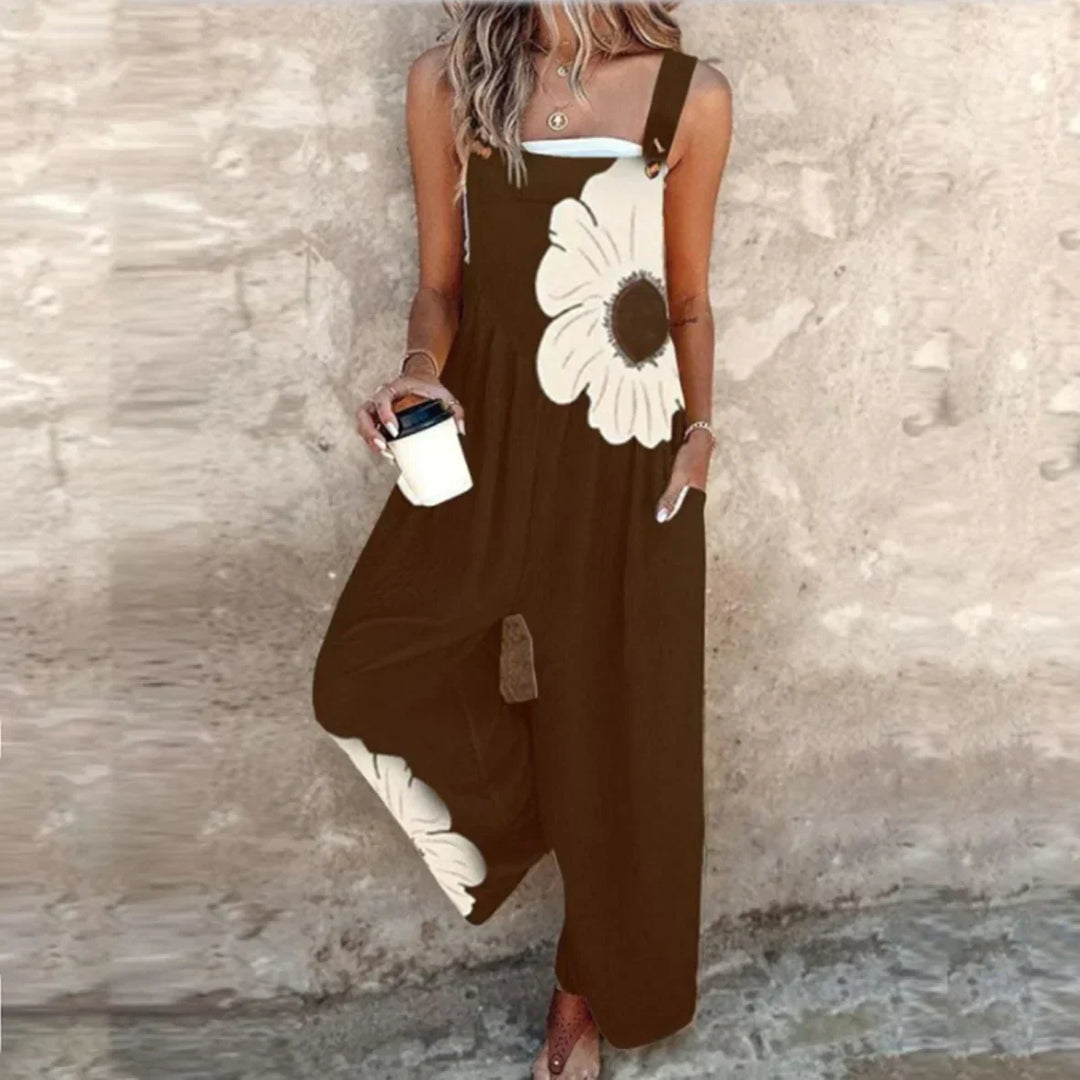 Aderyn - Luftiger bedruckter Jumpsuit