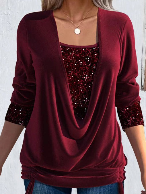 Ariellea - Soft-Touch-Bluse mit Drapierung