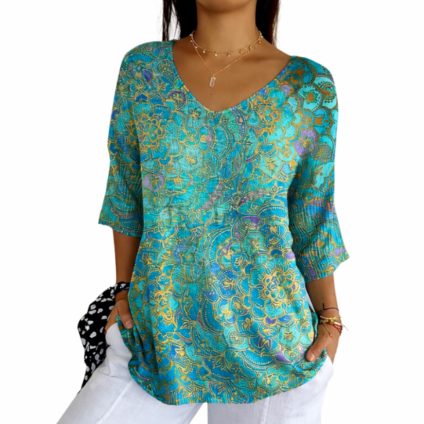 Phaela - Weiche Rippstrickbluse
