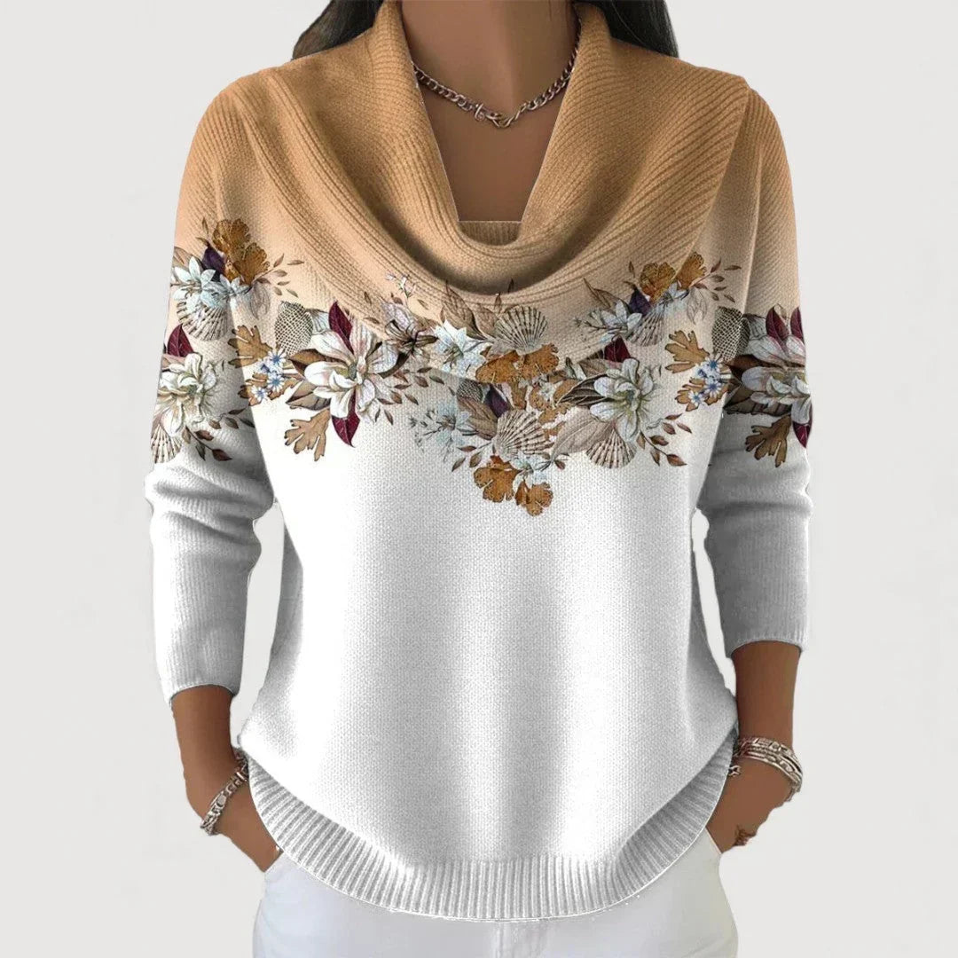 Brionyse - Drapierter Soft-Touch-Pullover