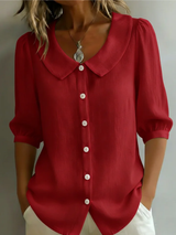 Velise - Bluse mit feiner Knopfleiste