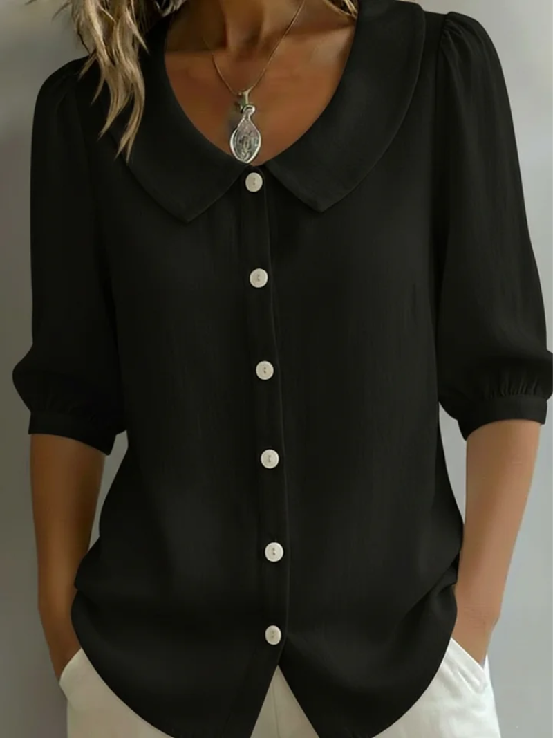 Velise - Bluse mit feiner Knopfleiste