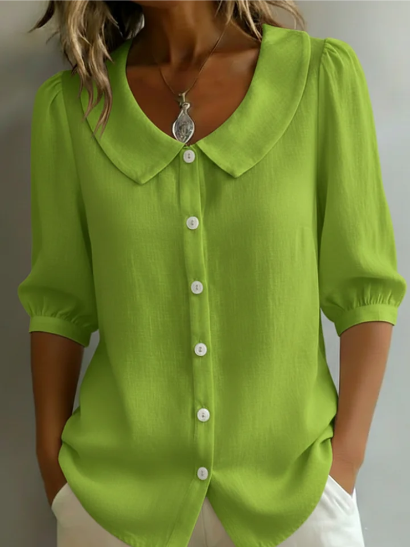 Velise - Bluse mit feiner Knopfleiste