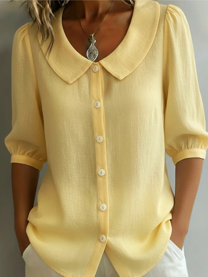 Velise - Bluse mit feiner Knopfleiste