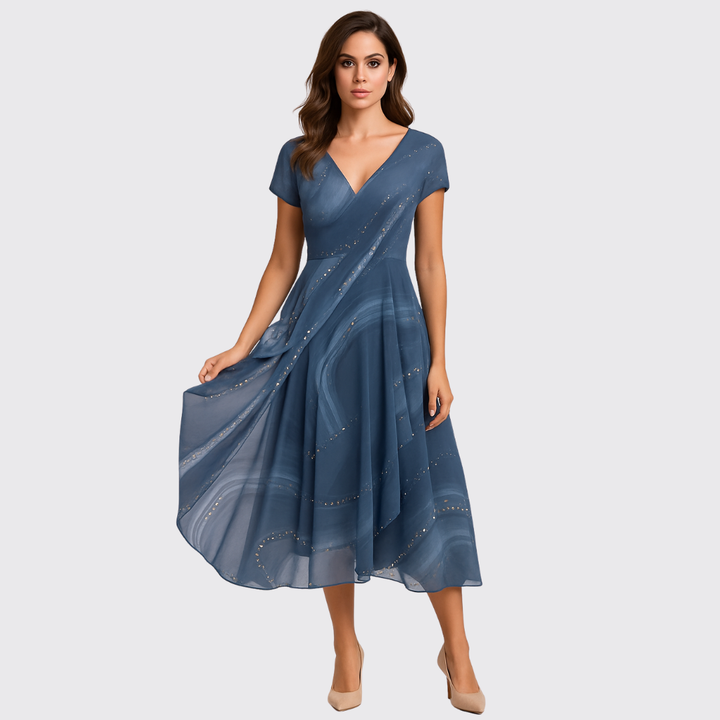Elya - Luftiges, plissiertes Sommerkleid