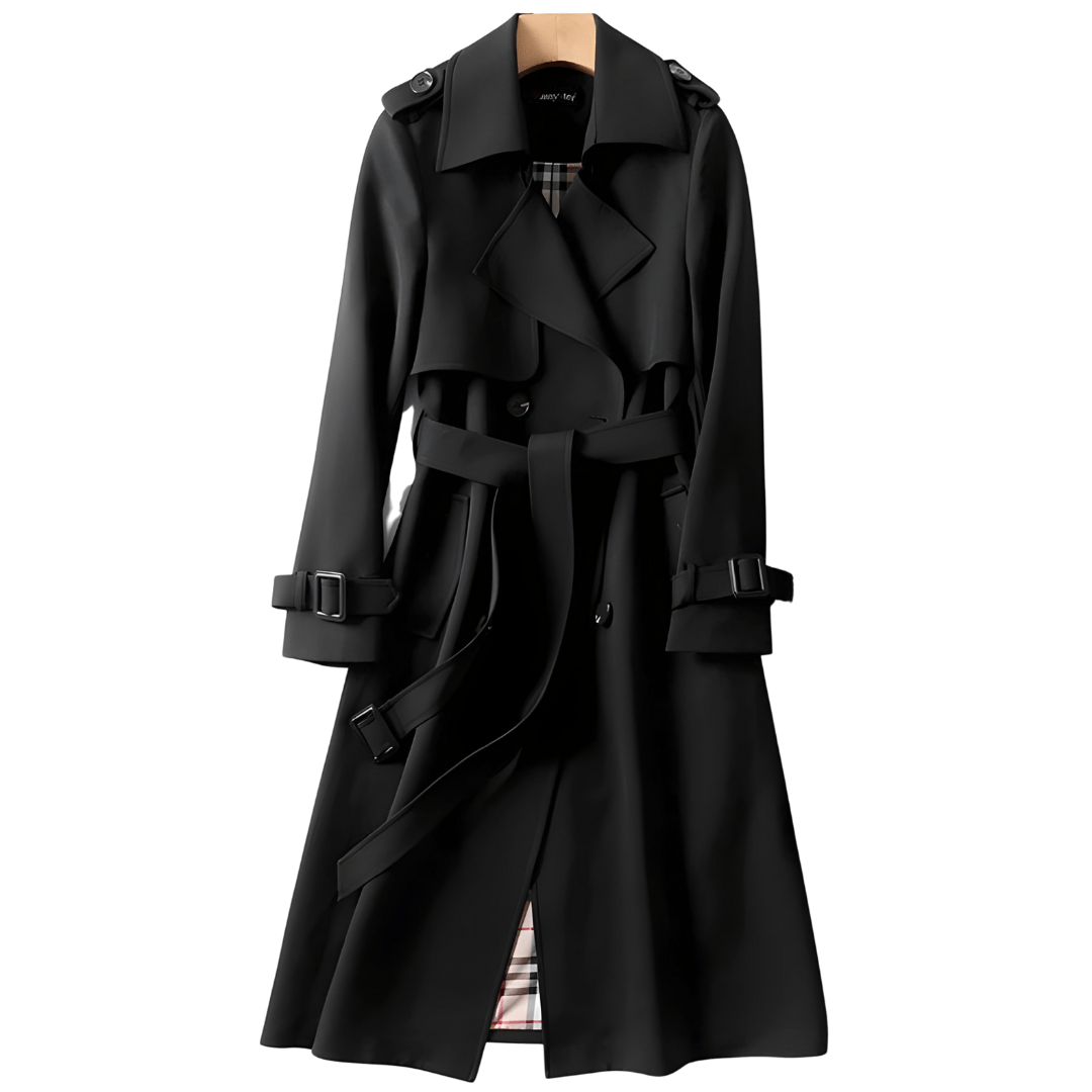Aliki - Doppelreihiger Trenchcoat mit Gürtel