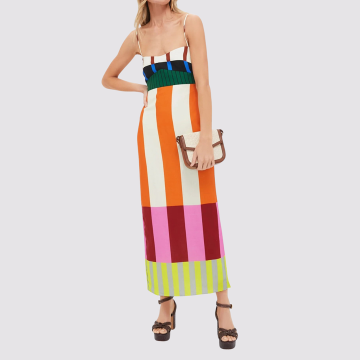 Norisse - Gestreiftes Soft-Touch-Sommerkleid