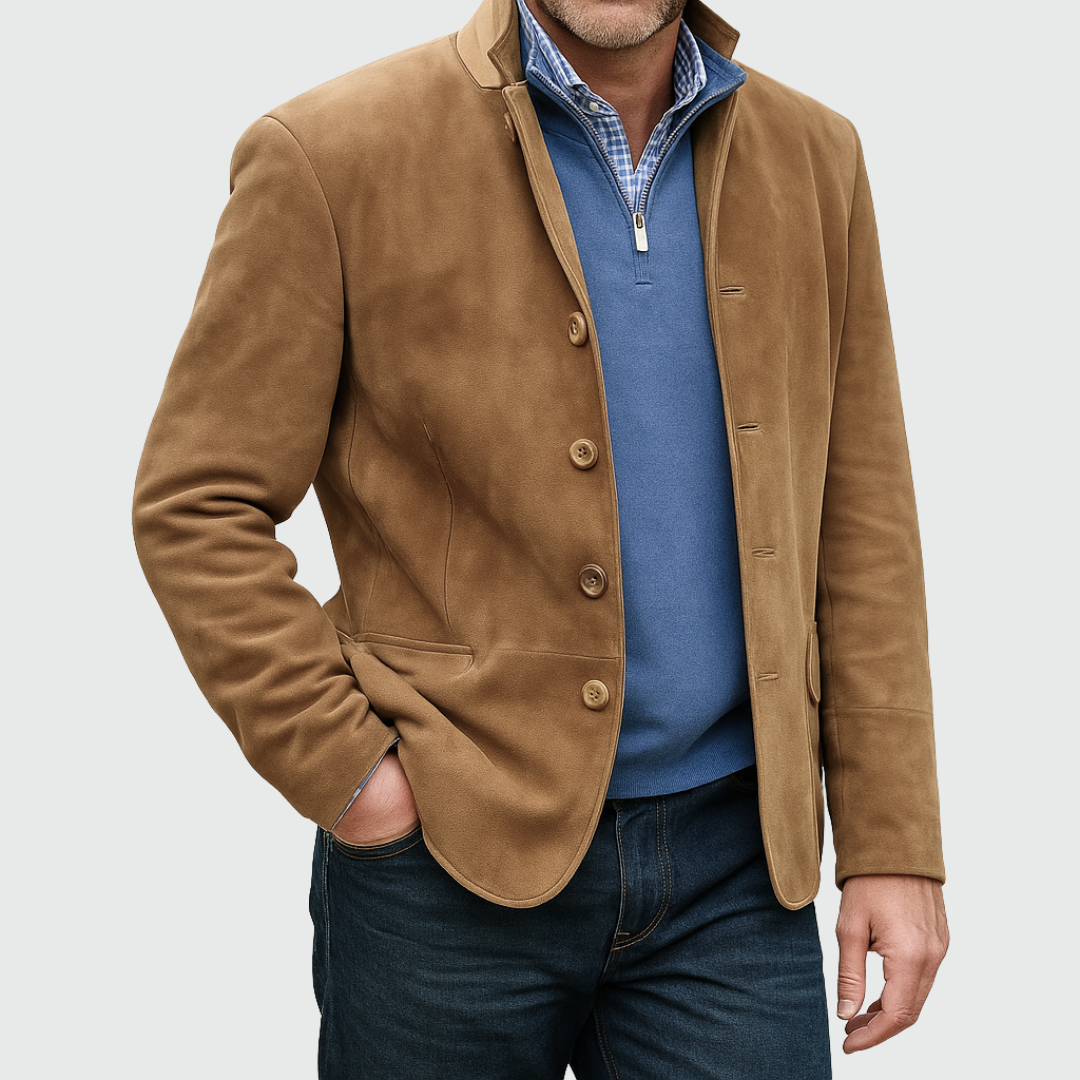 Aberley - Weiche Jacke mit Knopfleiste