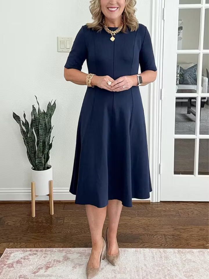 Ivanelle - Soft-Touch-Midikleid