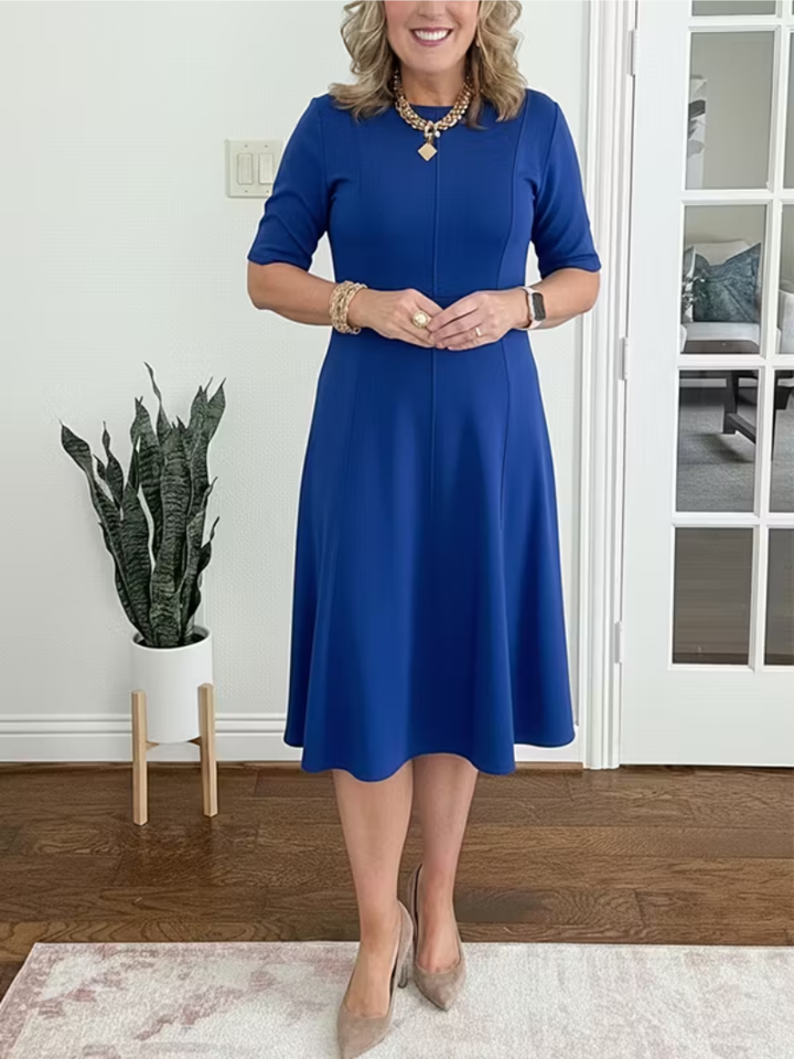 Ivanelle - Soft-Touch-Midikleid