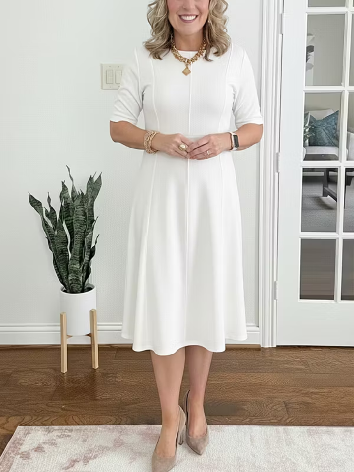 Ivanelle - Soft-Touch-Midikleid