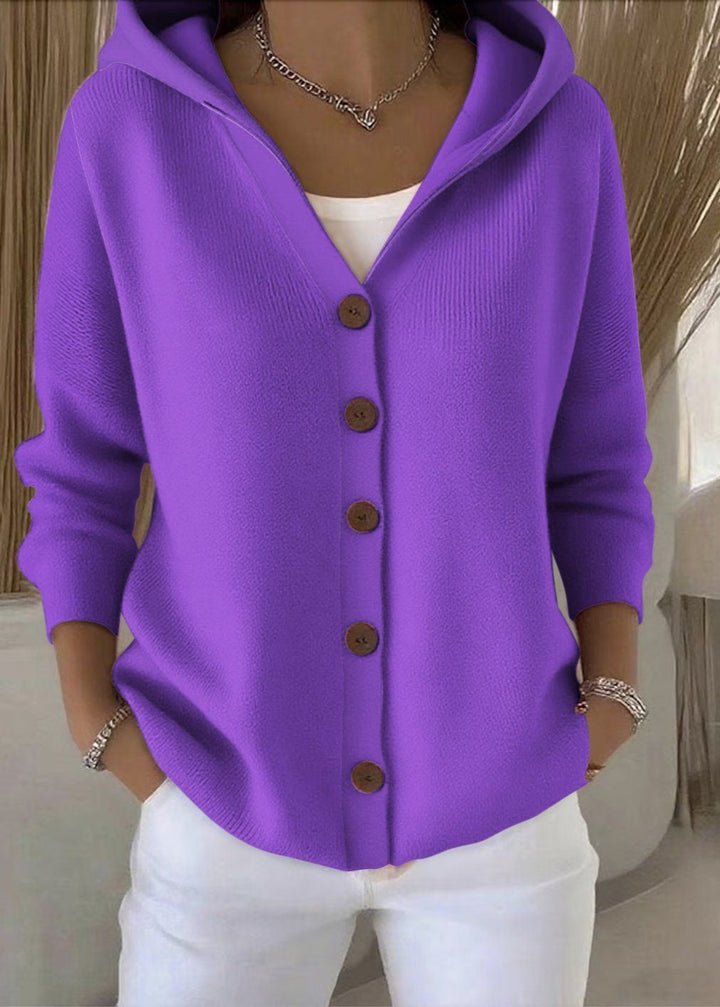 Alsira - Soft-Touch-Kapuzenstrickjacke