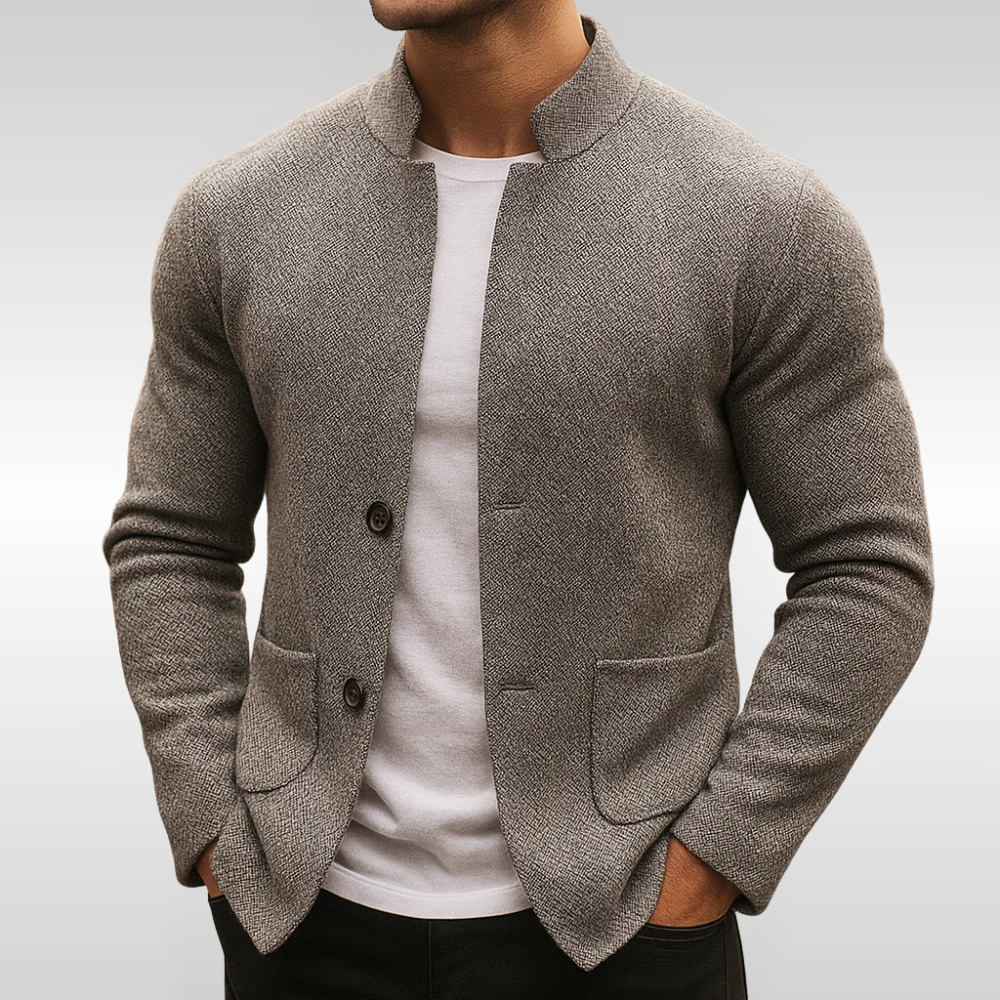 Roderick - Strukturierte Strickjacke