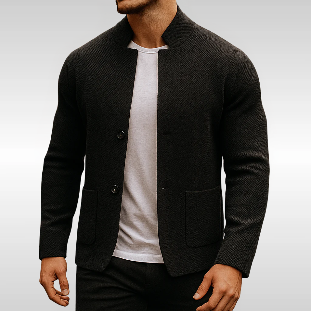 Roderick - Strukturierte Strickjacke