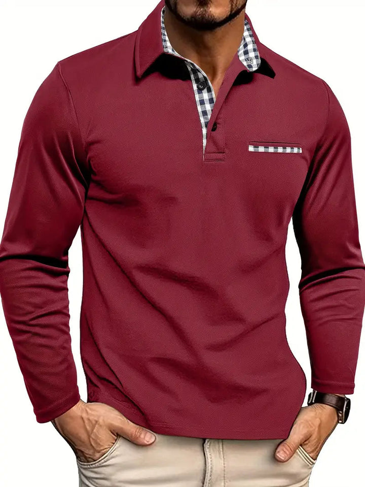 Idris - Softtouch-Langarm-Poloshirt