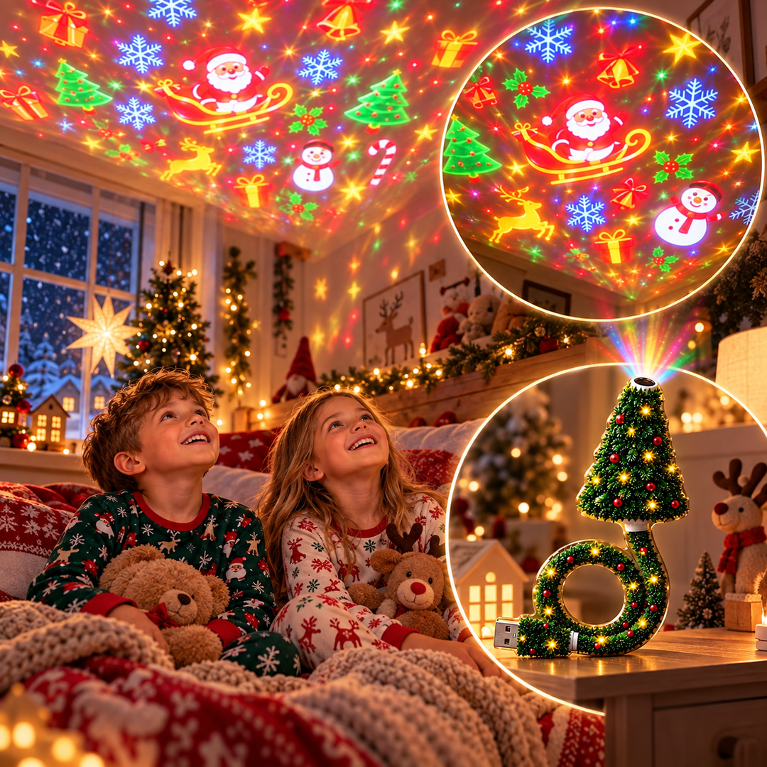 Festelle - LED-Projektionslicht für den Weihnachtsbaum