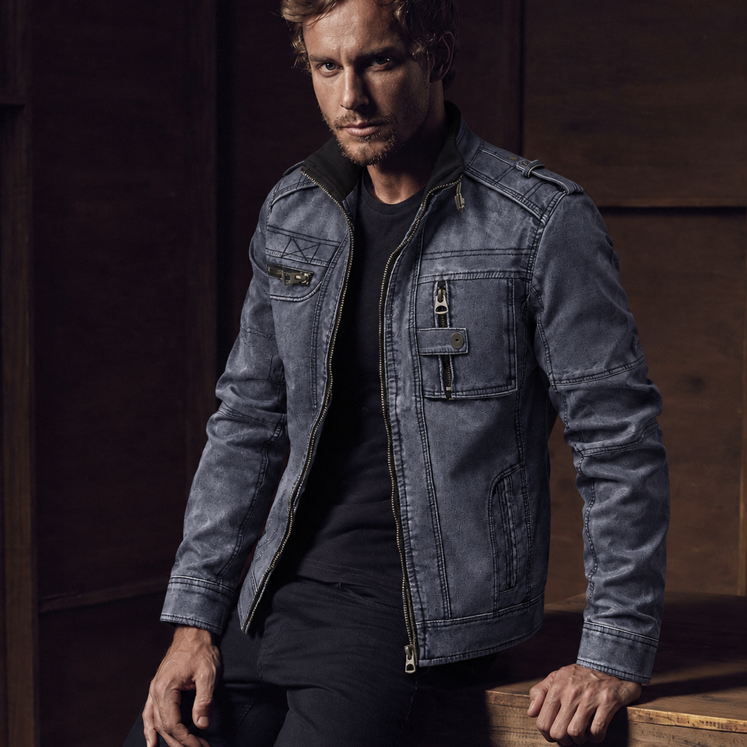Remo - Taillierte Vintage-Jacke