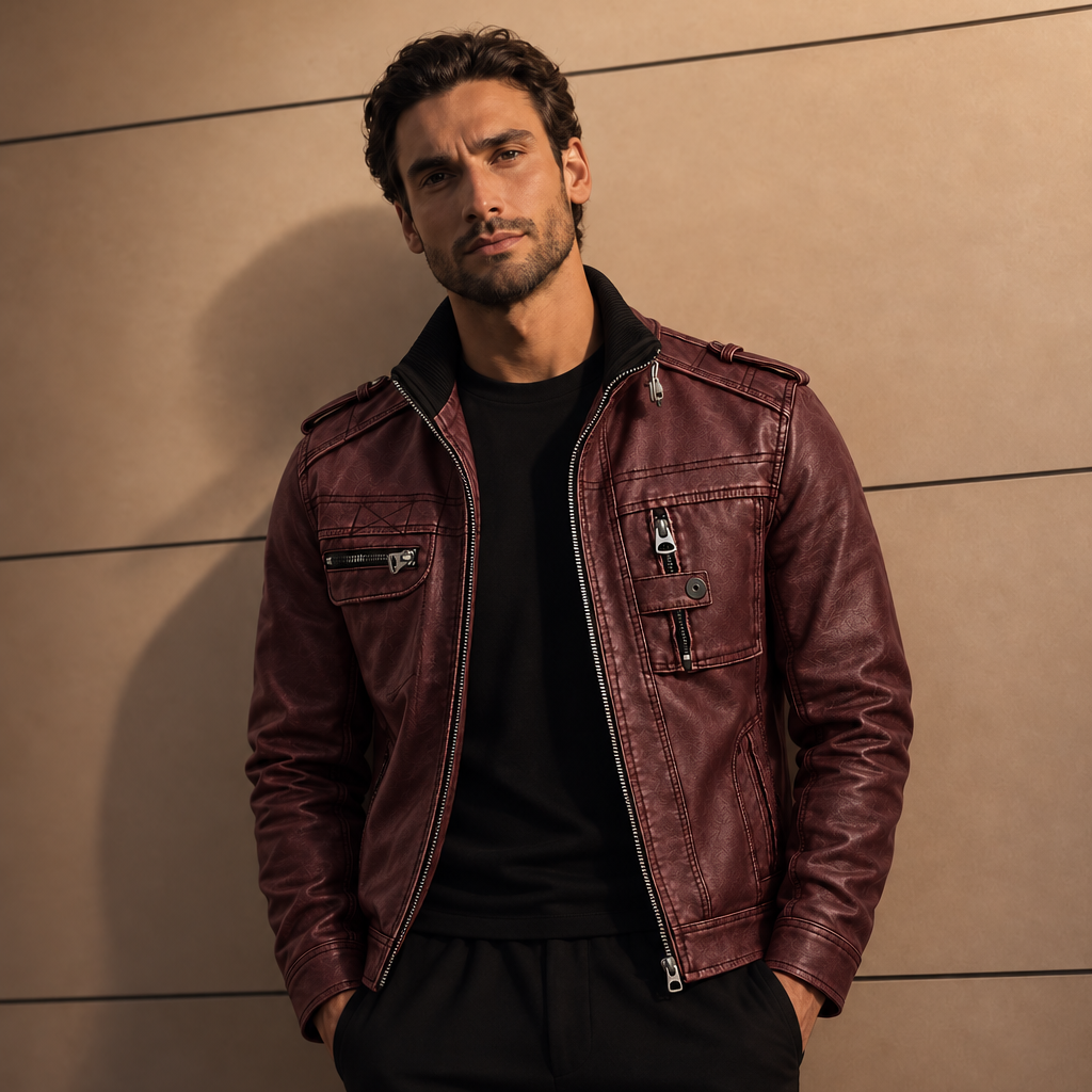 Remo - Taillierte Vintage-Jacke