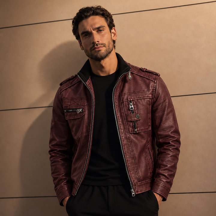 Remo - Taillierte Vintage-Jacke
