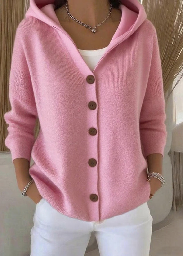 Alsira - Soft-Touch-Kapuzenstrickjacke