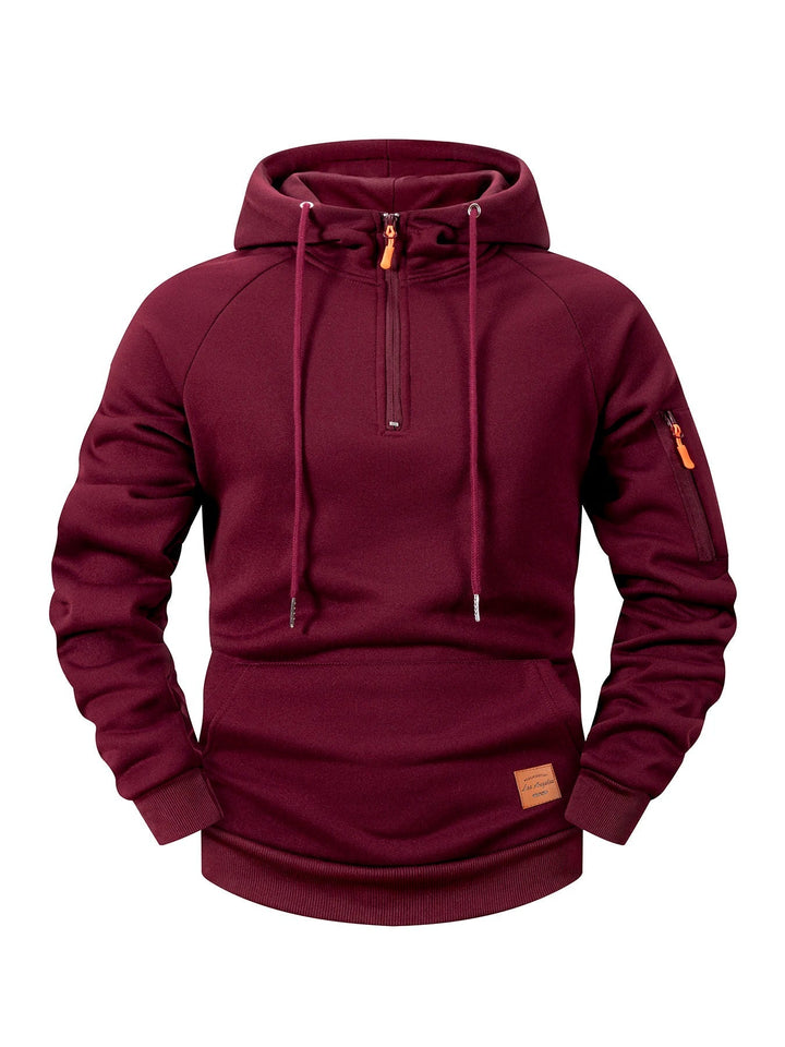 Quenford - Softtouch-Reißverschluss-Hoodie
