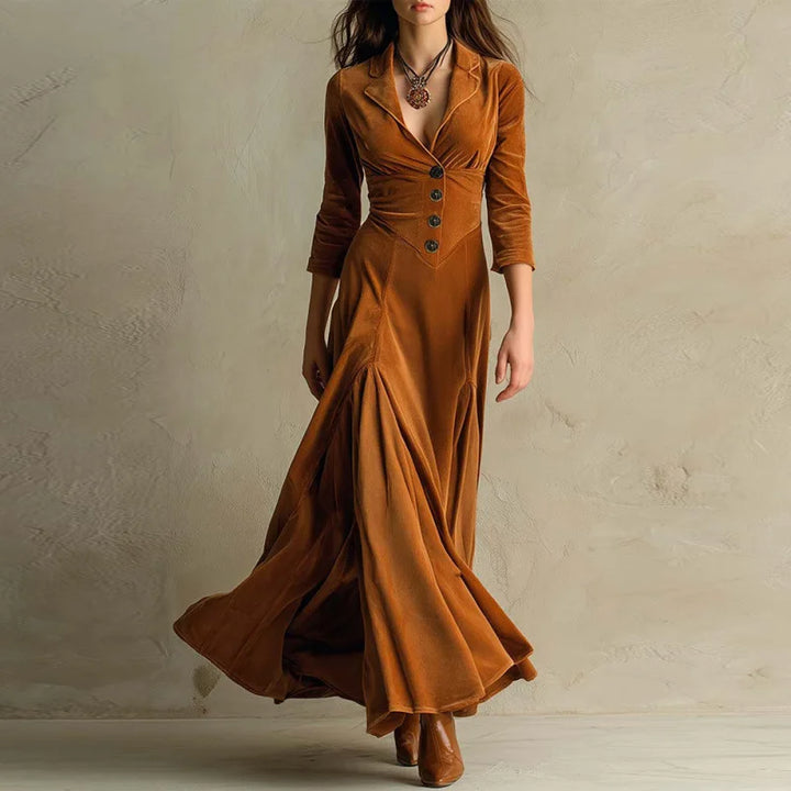 Arvela - Soft-Touch-Maxikleid
