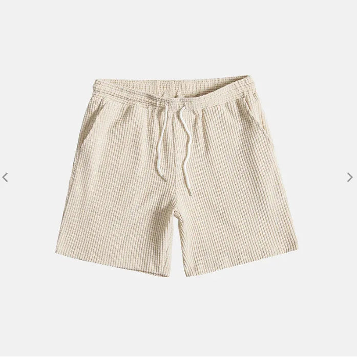 Jorvian - Strukturiertes Set aus Sommerhemd und Shorts