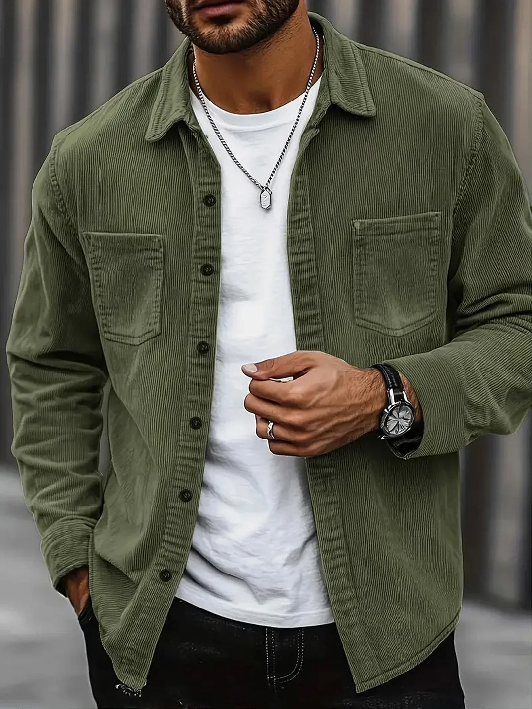 Ivaro - Strukturiertes Overshirt