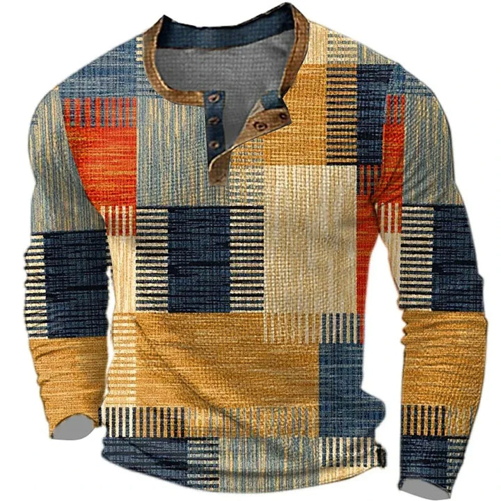 Soreth - Patchwork-Langarmhemd mit weicher Haptik