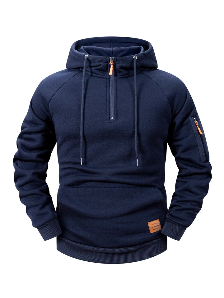 Quenford - Softtouch-Reißverschluss-Hoodie