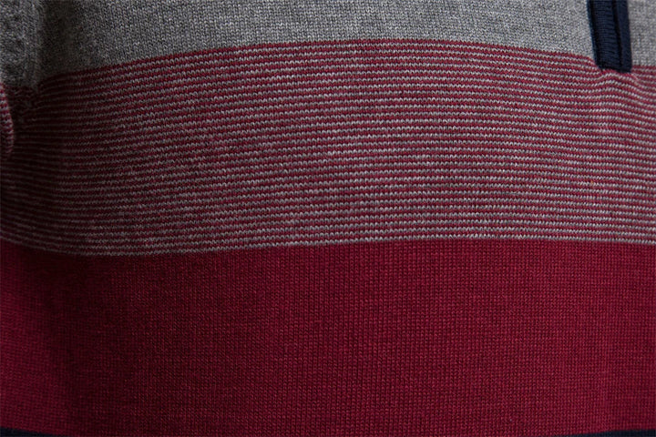 Sylvar - Stretchstrick-Viertelreißverschluss-Pullover