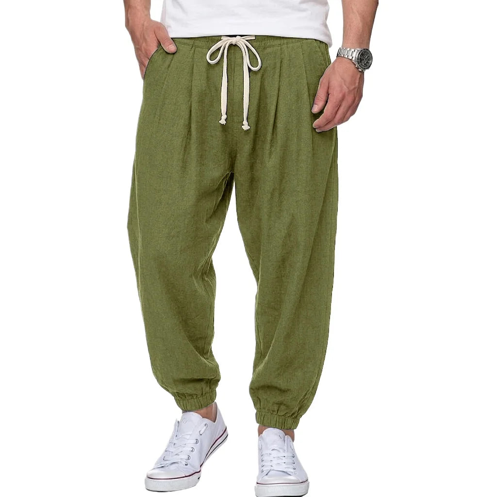 Isaac - Leichte Hose mit Kordelzug