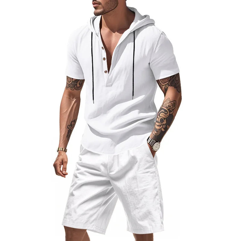 Dylan - Atmungsaktives Set aus Hoodie und Shorts