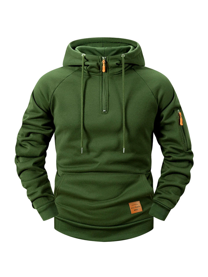 Quenford - Softtouch-Reißverschluss-Hoodie