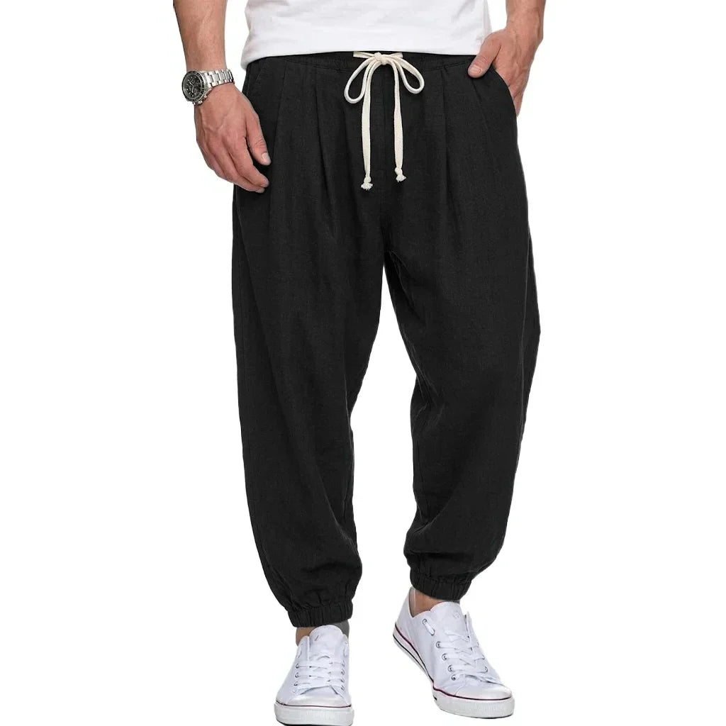 Isaac - Leichte Hose mit Kordelzug