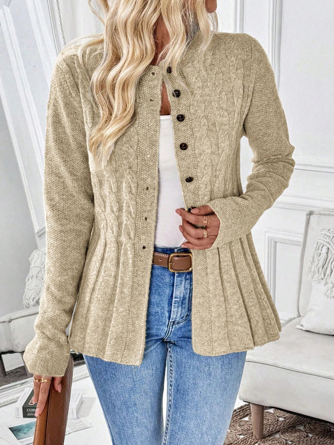 Zarela - Premium Offener Cardigan