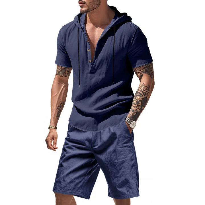 Dylan - Atmungsaktives Set aus Hoodie und Shorts