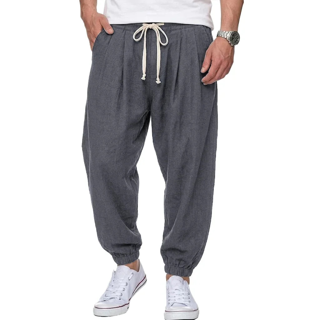 Isaac - Leichte Hose mit Kordelzug