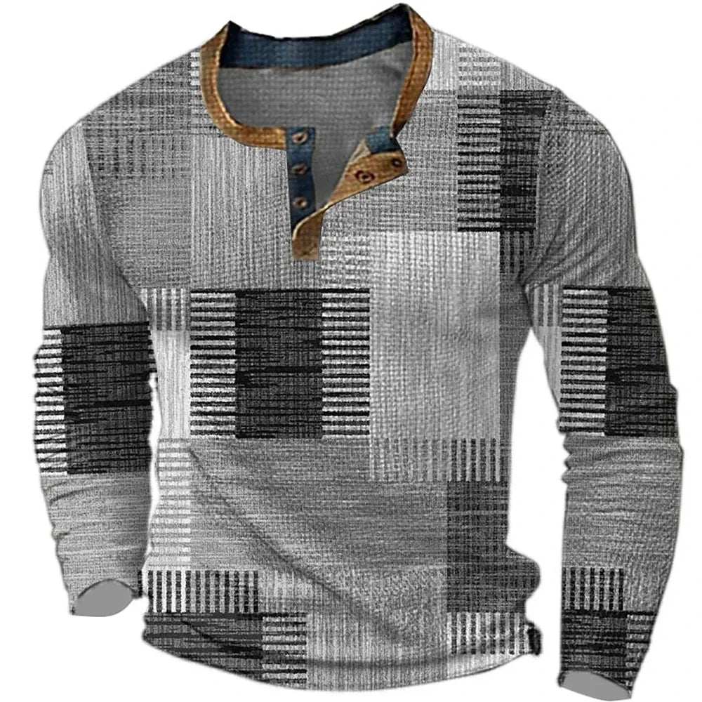 Soreth - Patchwork-Langarmhemd mit weicher Haptik