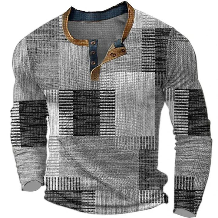 Soreth - Patchwork-Langarmhemd mit weicher Haptik