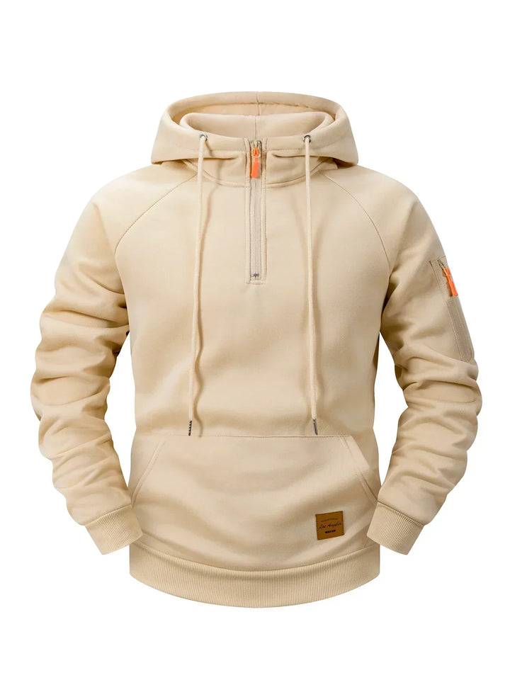 Quenford - Softtouch-Reißverschluss-Hoodie