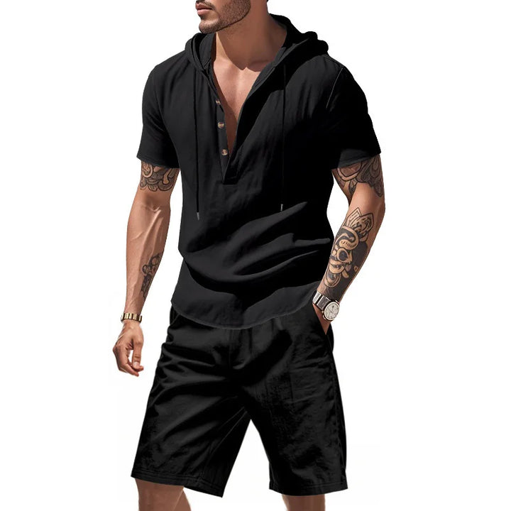 Dylan - Atmungsaktives Set aus Hoodie und Shorts