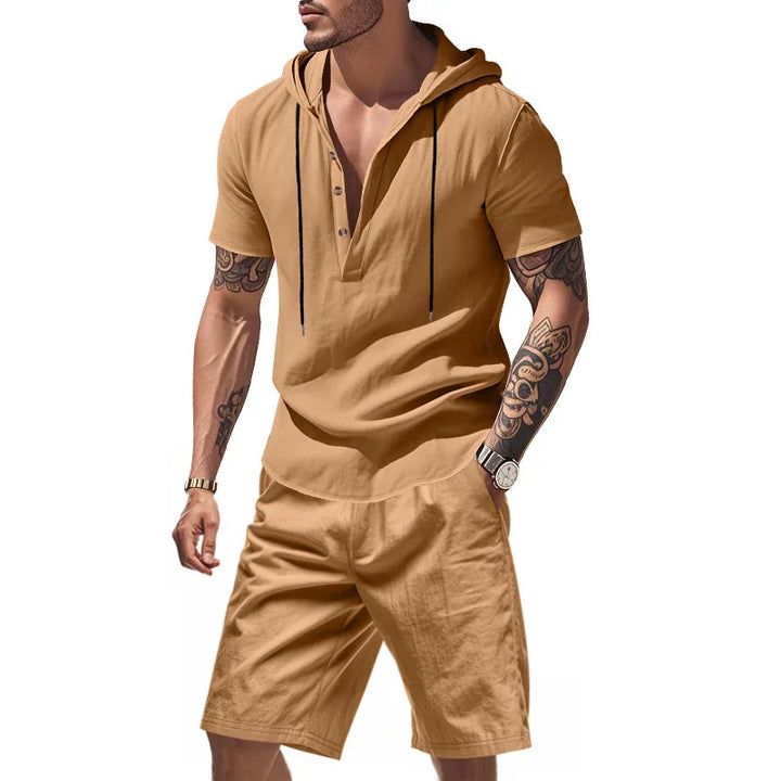 Dylan - Atmungsaktives Set aus Hoodie und Shorts
