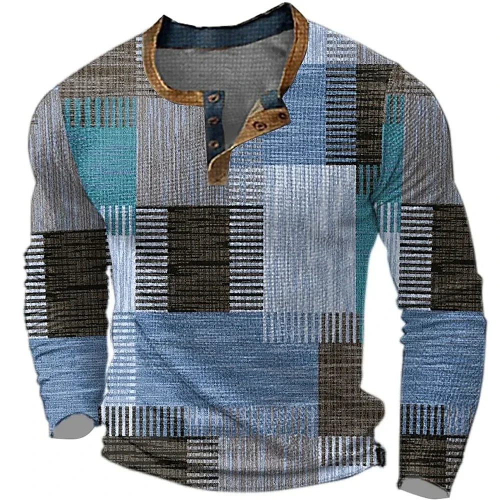 Soreth - Patchwork-Langarmhemd mit weicher Haptik